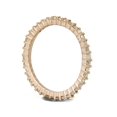 thumbnail image 3 of 1/2ct Raw White Diamond Prong Set Eternity Ring 14K Rose Gold, 3 of 3