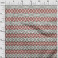thumbnail image 3 of oneOone Georgette Viscose Maroon Fabric Asian Ikat Craft Projects Decor Fabric Printed By The Yard 42 Inch Wide, 3 of 4