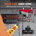 thumbnail image 3 of KFFKFF Powered Lift 1760lbs featuring 14ft Corded Remote, 110 Volt Electric Lift with 40ft Solo Wire Lifting Range & Genuine Copper Engine, suitable for Garage Storage Facility Factory, 3 of 9