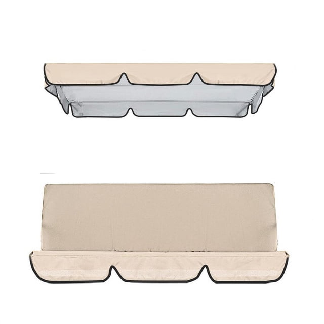 XZNGL Patio Swing Canopy Cover Set Swing Replacement Top Cover + Swing Cushion Cover