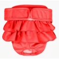 thumbnail image 1 of Washable Dog Diapers, Highly Absorbent Dog Diapers for Female Dogs, Dog Dresses for Dogs in Heat, Period, Incontinence, or Excitable Urination (X-Large, Red, 1 of 9