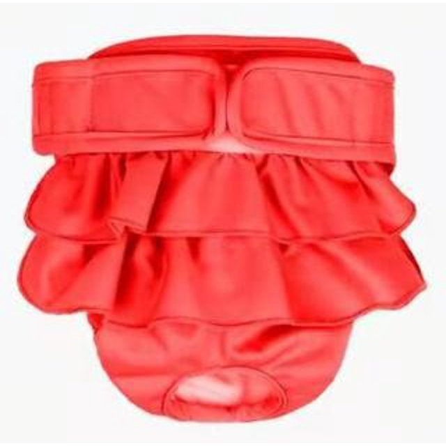 Washable Dog Diapers, Highly Absorbent Dog Diapers for Female Dogs, Dog Dresses for Dogs in Heat, Period, Incontinence, or Excitable Urination (X-Large, Red