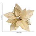thumbnail image 5 of Artificial Flowers Plastic Christmas Flower  Tree Floral Decor Holiday Festival Ornament, 5 of 5