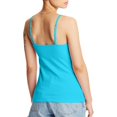 thumbnail image 2 of Hanes Camisole en Coton Extensible pour Femmes avec Soutien-Gorge Intégré, m, Turquoise Volant, 2 of 5