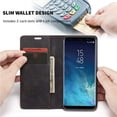 thumbnail image 4 of KOMI Wallet Case for Samsung Galaxy S8 Plus, Premium PU Leather Case Vintage Matte Wallet Flip Cover [Card Slots] [Magnetic Closure] Stand Function Folio Shockproof Full Protection Black, 4 of 5