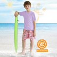 thumbnail image 4 of XIMIN Baby Boys Rash Guard Solid Color Shirts Short Sleeve Quick Dry Swim Shirts UPF 50+ Sun Protection for Kids Athletic Summer Shirt (5-6 Years, Purple), 4 of 9