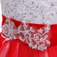 thumbnail image 4 of LSLJS Robe Fille Princesse Robe de Concours Enfants Broderie Nœud Papillon Anniversaire Fête Bal Bouffante Tulle Robe de Bal Longues Robes, 4 of 8