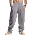 thumbnail image 2 of Pantalon de Plage Droit Décontracté pour Hommes Couleur Unie Mode Extérieure, 2 of 9