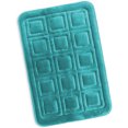thumbnail image 1 of Clara Clark Bathroom Rugs, Velvet Memory Foam Bath Mat, Ultra Soft Non Slip and Absorbent - Waffled - Large - Teal, 1 of 6