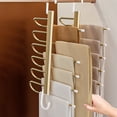 thumbnail image 4 of BRELIL Folding Clothes Hanger, Stainless Steel Trouser Rack, Multi Layer Storage Telescopic Hanger, Horizontal Vertical Two Hanging Drying Rack for Closet Bedroom Laundry Balcony, 4 of 6