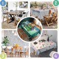 thumbnail image 3 of Happy Halloween Tablecloth Wrinkle Resistant Washable Tablecolths Table Covers Horror Pumpkin Ghost Rectangle Table Cover for Halloween Party Decoration, 3 of 5