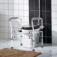 thumbnail image 3 of Gymax Cadre de Sécurité de Toilette Ajustable et Barre Autoportante Main Courante de Toilette de Salle de Bain, 3 of 9