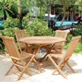 thumbnail image 1 of Bamboo TF1 5 Pièce Teck Patio Ensemble avec Table Octogonale & 44; 18,5 x 35 Po., 1 of 1