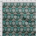 thumbnail image 3 of oneOone Silk Tabby Fabric Damask Ikat Print Fabric By The Yard 42 Inch Wide, 3 of 4