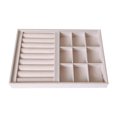 thumbnail image 1 of Velvet Jewelry Display Storage Tray, Stackable Accessories Storage, Watch Stud Show Case Organizer Style 07, 1 of 8