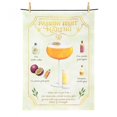 thumbnail image 1 of Set of 6 Passion Fruit Martini Recipe Print Tea Towel, 1 of 1