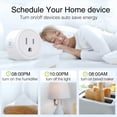 thumbnail image 4 of Mini Wifi Smart Plug Wi-Fi Enabled Mini Socket Outlet App Remote Control Wireless Portable Automatic Timer Sockets with ON/OFF Switch for Light Electrical Appliance Compatible with Home, 4 of 6