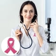 thumbnail image 2 of Bulk Pink Ribbon Pins for Breast Cancer Awareness, Lapel Pin Badges Brooches for Charity Events, Fundraising, Support Groups, Doctors Nurses, Survivors, and Promotional Gift Giving, 2 of 4