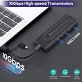thumbnail image 3 of New M.2 Solid State Drive Box NVME Computer External 10Gbps Removable SSD Box USB3.2,1 * SSD enclosure,Black, 3 of 8