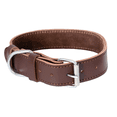 thumbnail image 1 of Dog Collar – Brown High Quality Leather -Durable & Adjustable Pet Collar for Medium & Large Dogs - by North Care, 1 of 7