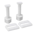 thumbnail image 4 of 2 x Charnières Blanches pour Siège de Toilette Ensemble Complet Boulons Vis Kit de Réparation Salle de Bain Outils, 4 of 4