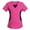 Hot Pink, variant on Xfvqtps Scrub Tops for Women V-Neck Short Sleeve Color Block Comfortable Lightweight Nursing Uniforms Nurse Top Working Uniforms Burgundy