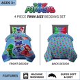 thumbnail image 2 of Franco Ensemble de Literie pour Enfants, Couette Ultra Douce et Ensemble de Draps, 4 Pcs Format Simple, Masques de Pyjama, 2 of 4