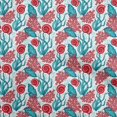 thumbnail image 1 of oneOone Velvet Turquoise Green Fabric Sea Shells Ocean Sewing Craft Projects Fabric Prints By Yard 58 Inch Wide, 1 of 4