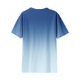 thumbnail image 5 of Timegard Hauts Grande Taille pour Femmes Couleur Dégradée Manches Courtes Col Rond Chemisiers Décontractés Confortables T-Shirts, 5 of 5