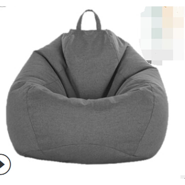 Faithtur Solid Color Lazy Sofa Cover, No Filler Bean Bag Covers with Handle