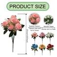 thumbnail image 3 of Artificial Flower Artificial Hydrangea Bouquet with Flower Arrangement for Wedding Home Decor Table Centerpiece (37Cm/14.57In) Artificial Rose Bouquet Silk Flower Arrangement Home Decor Flowers Fake, 3 of 9