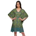 thumbnail image 1 of Moomaya Cutwork Lace Beach Kaftan For Women Printed Bikini Caftan Plus Size, 1 of 4