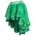 thumbnail image 1 of Women‘s Halloween Retro Solid Color Irregular Elastic Skirt Lace Trim Cocktail Swing Skirt, 1 of 4