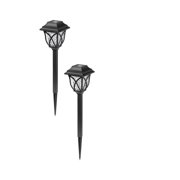 Iumwxz solar lights outdoor Solar LED Route Lighting Land Scape Lights Garden Decoration Light garden lights patio lights Yellow Plastic Festival Gift