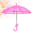 thumbnail image 4 of Bridal Umbrella, Elegant Exquisite Beautiful Lace Parasol  For Photos For Weddings For Parties Rose Red, 4 of 8