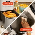 thumbnail image 3 of Air Fryer BELLA 4Qt Slim EverGood Ceramic Nonstick Oatmilk, 3 of 7