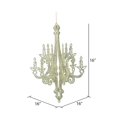 thumbnail image 3 of Vickerman M170116 16 Po. Champagne Pailleté Chandelier Ornament - 2 par Sac, 3 of 3
