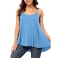 thumbnail image 1 of Flowy Tank Tops for Women Plus Size Camisole with Adjustable Spaghetti Casual Cami Tank Top, 1 of 6