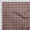 thumbnail image 4 of oneOone Polyester Spandex Brown Fabric Check Sewing Material Print Fabric By The Yard 56 Inch Wide, 4 of 4