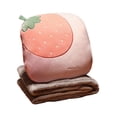 thumbnail image 2 of Dvkptbk Travel Blanket Pillows Travel Blanket Pillow Soft Travel Blanket and Pillow Set Compact Travel Pillow with Blanket for Airplane Car Camping and Office Blankets & Throws, 2 of 5