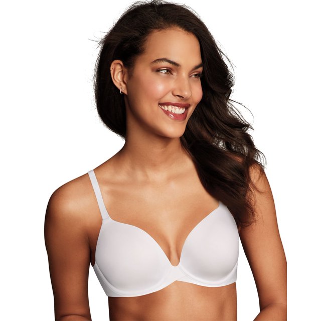 Maidenform Womens One Fabulous Fit 2.0 Tailored Demi Underwire Bra, 38C, White