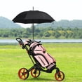 thumbnail image 3 of Gymax Chariot de Golf Pliable à 3 Roues à Pousser et Tirer avec Poignée Réglable Frein Rouge, 3 of 10