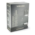 thumbnail image 3 of Thyme & Table 13.5oz Ribbed Wine Glass with Gold Rim, 2 Pack, 3 of 7