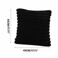 thumbnail image 3 of Pillow for Neck Pain Relief 18x18inch Throw Pillow Decorative Plush Pillow for Bed, Couch Soft Fluffy Pillow with Velvet Back for Living Room, Neutral Home Decor Accent for Sofa, 3 of 4