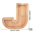 thumbnail image 3 of Danhjin Personalized Wooden Name Money Box Wooden Deposit Box Twenty Six English Letters Room Decor, 3 of 5