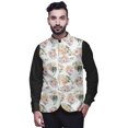 thumbnail image 1 of Atasi Floral Printed Wedding Jackets For Men Nehru Jacket Waist Coat For Festive Season-XX-Large, 1 of 6