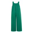 thumbnail image 3 of Wide Leg Overalls for Women Sleeveless Jumpsuits Suspender Overalls with Pockets, 3 of 5