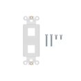 thumbnail image 1 of Monoprice D�cor Insert for Keystone 2 Hole - White  for Home Office  Install, 1 of 2
