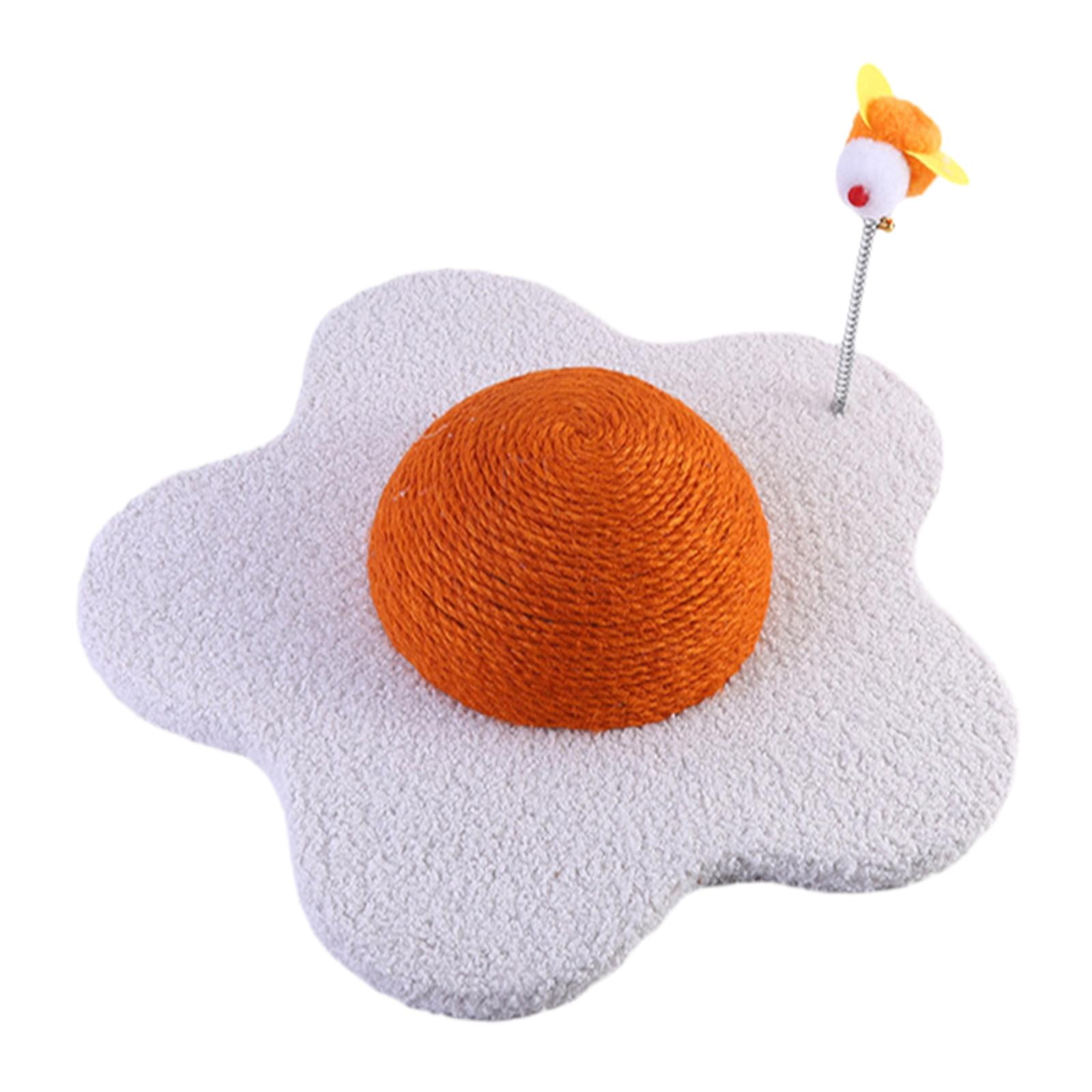 Bunblic Grattoir pour Chat Jouet pour Animal d'Intérieur Antidérapant en Forme de Fleur Confortable Résistant à l'Usure Planche à Gratter pour Chat Jouet Interactif pour Chaton 28 cm