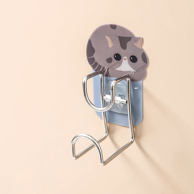 Yhmxh Hook,Hangers,Wall Hooks,Coat Rack,Hooks For Hanging Invincible Hook- Towel Rack Traceless Hook Punch Kitchen Bathroom Door Scratch Wall